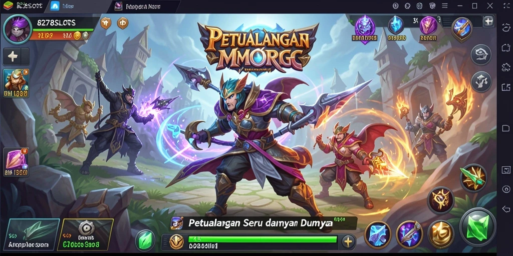Tampilan gameplay seru di dunia MMORPG 8278SLOTS.