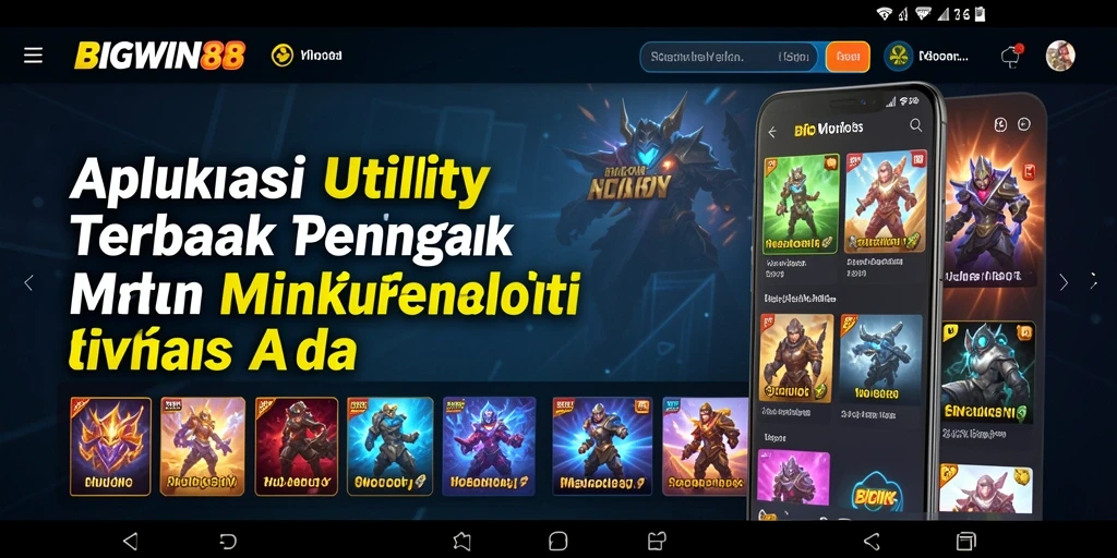 Tampilan antarmuka aplikasi BIGWIN88 yang ramah pengguna.
