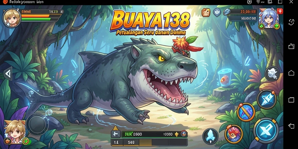 Screenshot gameplay BUAYA138 yang menunjukkan aksi seru dalam pertarungan anime.
