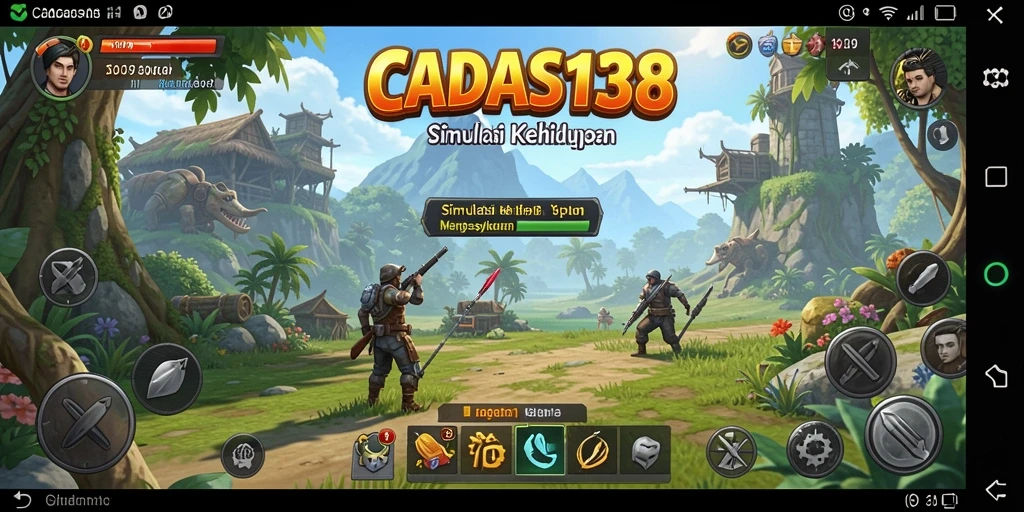 Tampilan menarik dari gameplay CADAS138 yang menampilkan simulasi kehidupan.