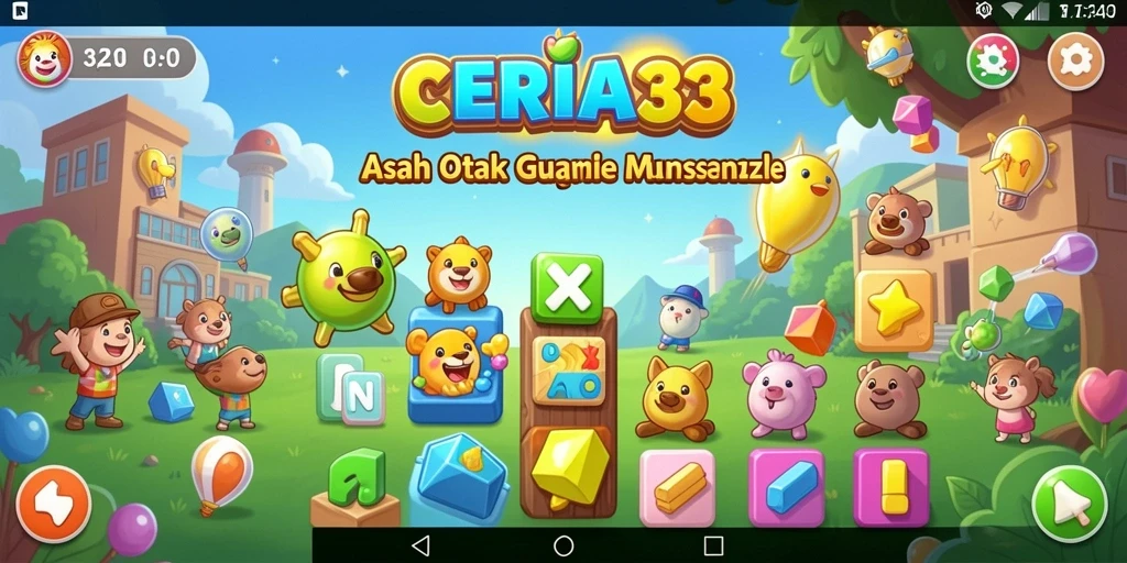 Screenshot gameplay CERIA33 menunjukkan tantangan Puzzle yang menarik.