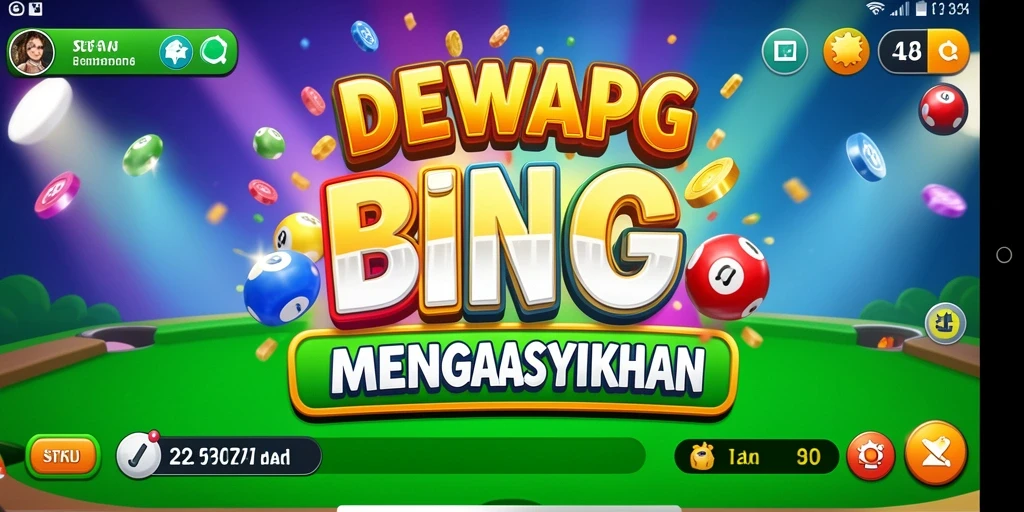 Tampilan gameplay seru dari DEWAPG yang menampilkan momen seru Bingo.