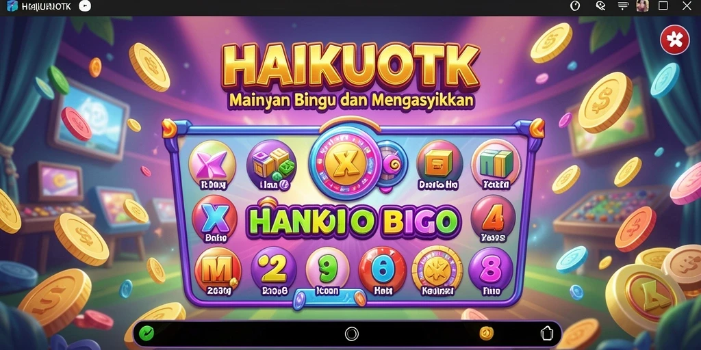 Tampilan gameplay HAIKUOTK yang seru dan menarik dalam permainan Bingo.