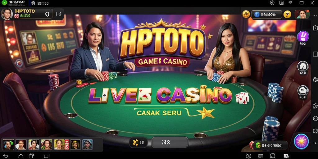 Tampilan gameplay HPTOTO yang menarik dan interaktif di Live Casino.