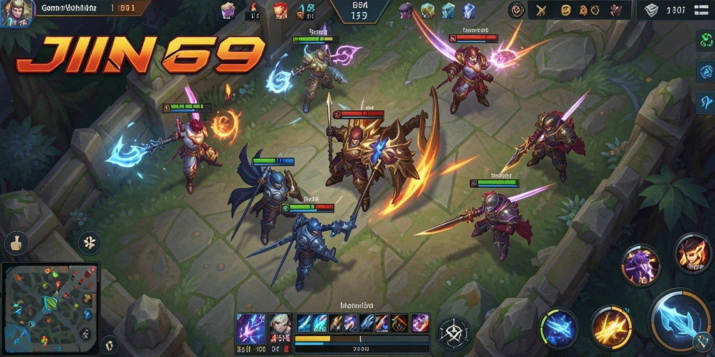 Tampilan gameplay JIN69 yang mendebarkan dan penuh aksi.