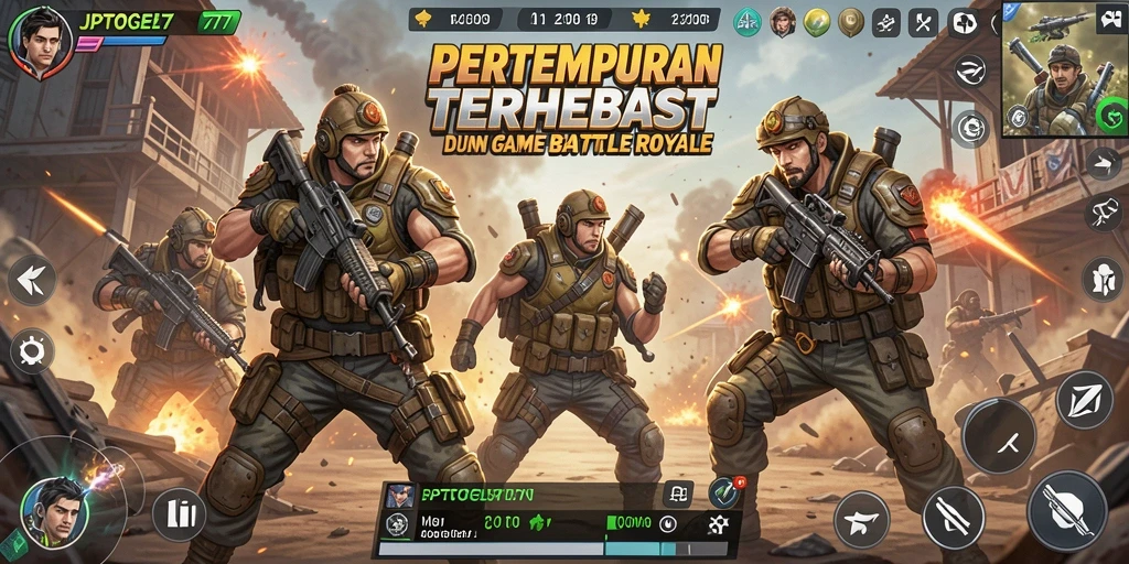 Tangkapan layar gameplay JPTOGEL77 yang menampilkan aksi pertempuran mendebarkan.