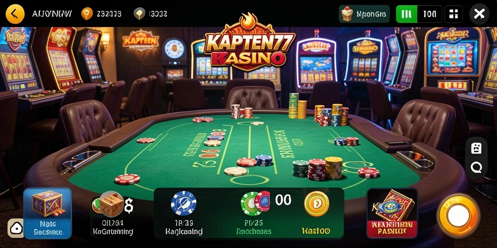 Tampilan menarik dari gameplay KAPTEN77 yang mendebarkan.