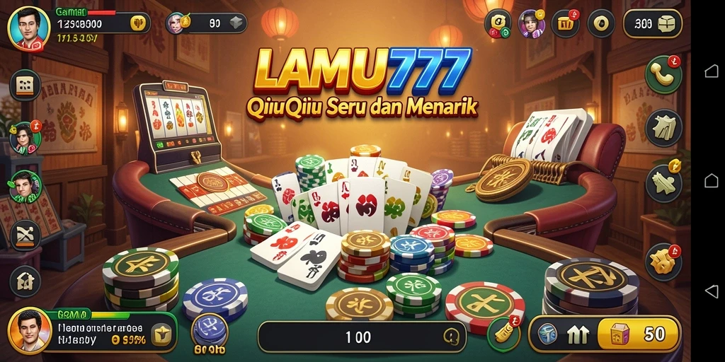 Screenshot LAMPU777 menampilkan gameplay QiuQiu yang seru.