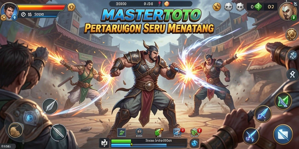 Screenshot MASTERTOTO menampilkan aksi pertarungan yang mendebarkan.