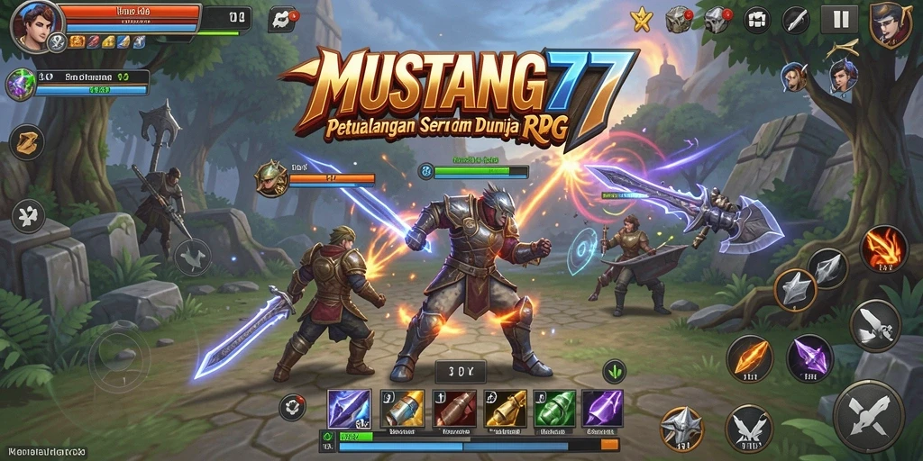 Tampilan gameplay MUSTANG77 yang seru dan interaktif dalam dunia RPG.