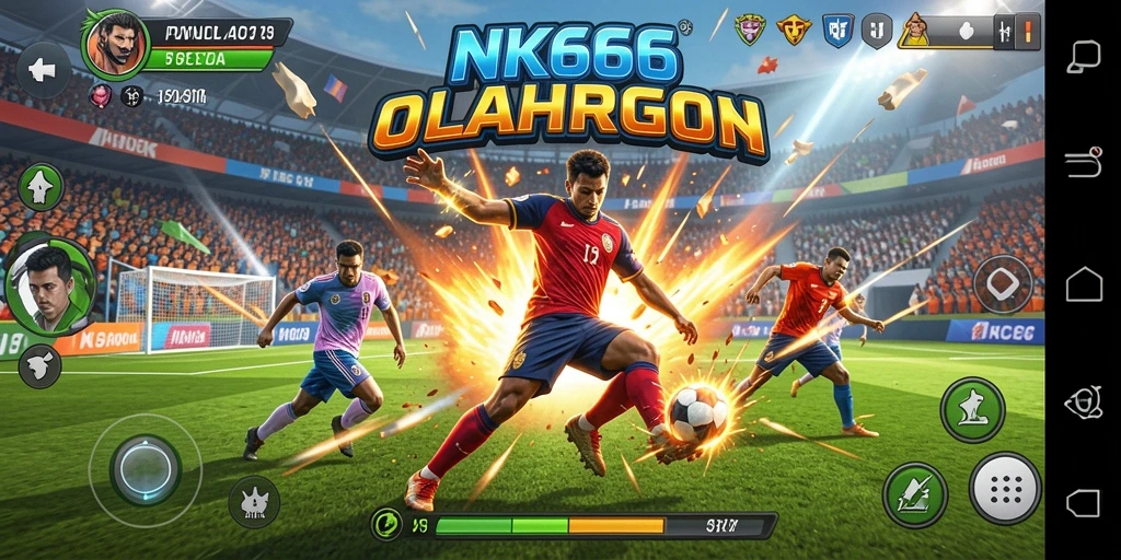 Screenshot dari gameplay NK666 yang menunjukkan aksi di lapangan.