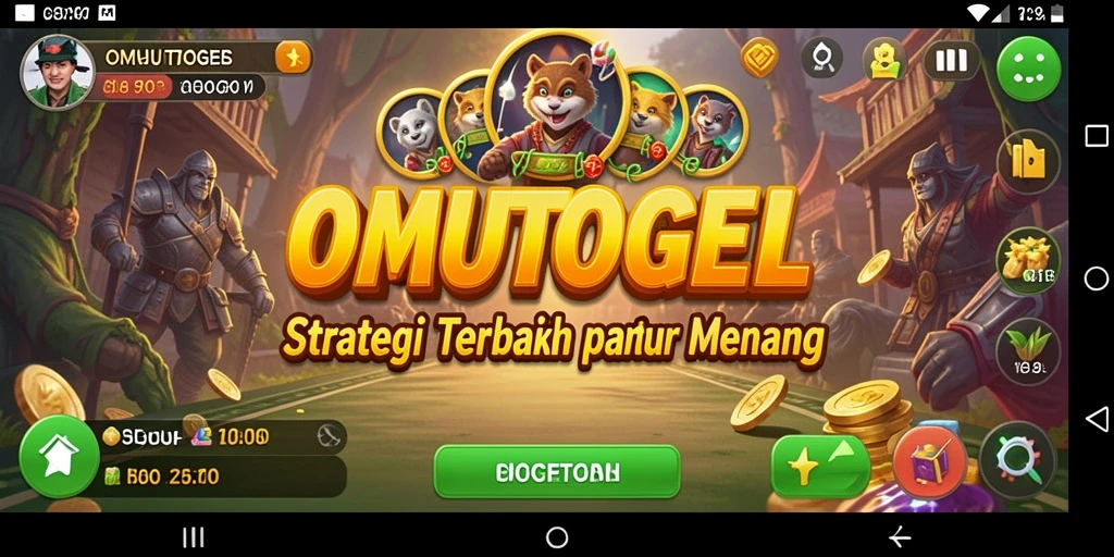 Screenshot gameplay OMUTOGEL menampilkan aksi strategis yang mendebarkan.