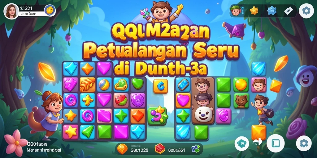 Screenshot gameplay Match-3 yang seru dan mengasyikkan.