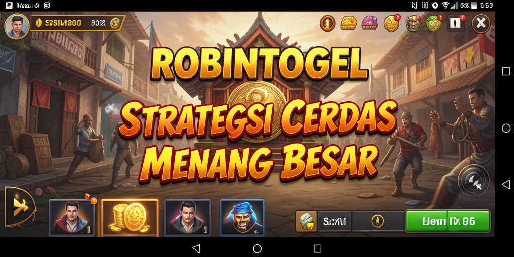 Tampilan gameplay seru dan strategis di ROBINTOGEL.