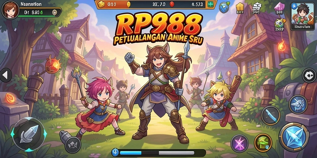 Tampilan menakjubkan dari gameplay RP888 yang penuh warna.