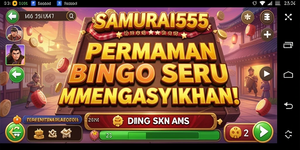 Tampilan gameplay Bingo yang memikat di SAMURAI555.