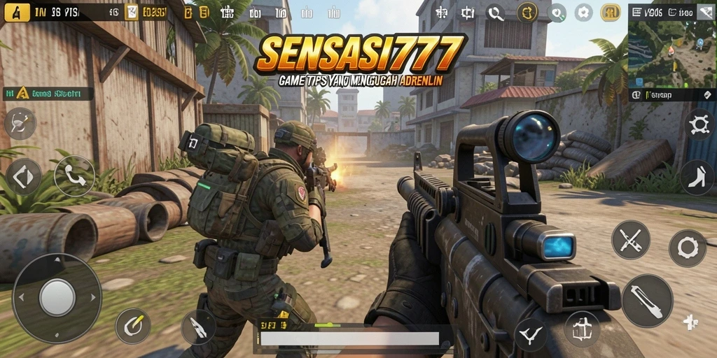 Tampilan gameplay SENSASI777 yang intens dan penuh aksi.