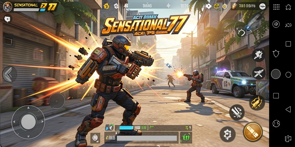Tampilan gameplay yang intens dan menarik dari SENSATIONAL77.