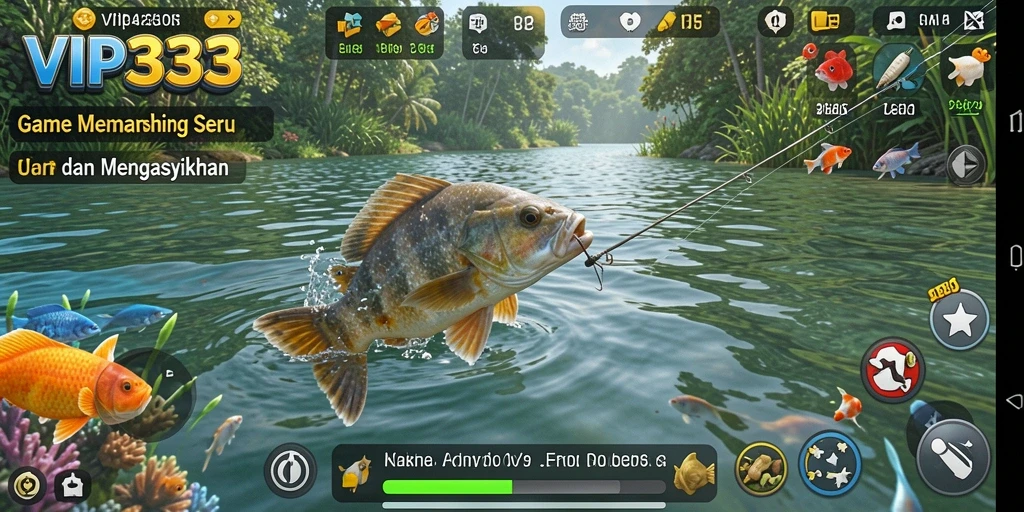 Gameplay VIP333 yang mengasyikkan dengan memancing ikan terbesar.
