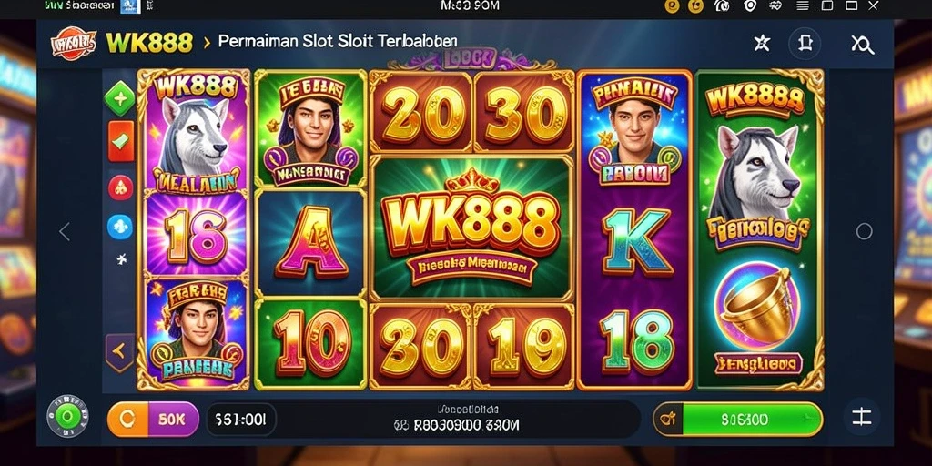 Tampilan menarik dari gameplay Slot di WK888 yang mengasyikkan.