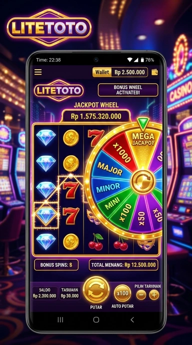 Tampilan antarmuka litetoto yang modern dan bersih.